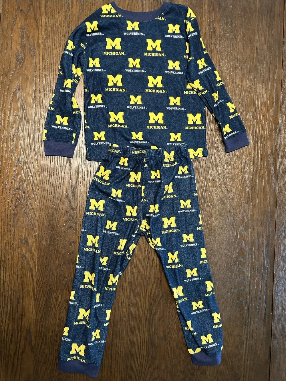 Kids University of Michigan Logo Pajama Set